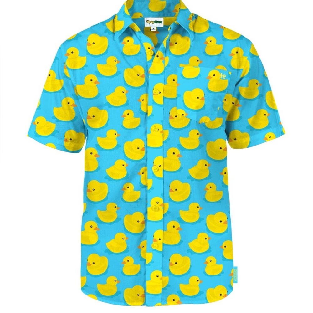 Tipsy elves mens small MEN'S RUBBER DUCKY HAWAIIAN SHIRT cruise